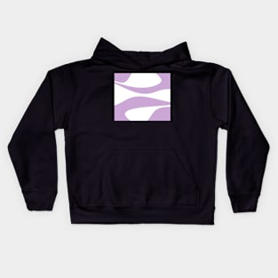 Abstract pattern - purple and white. Kids Hoodie